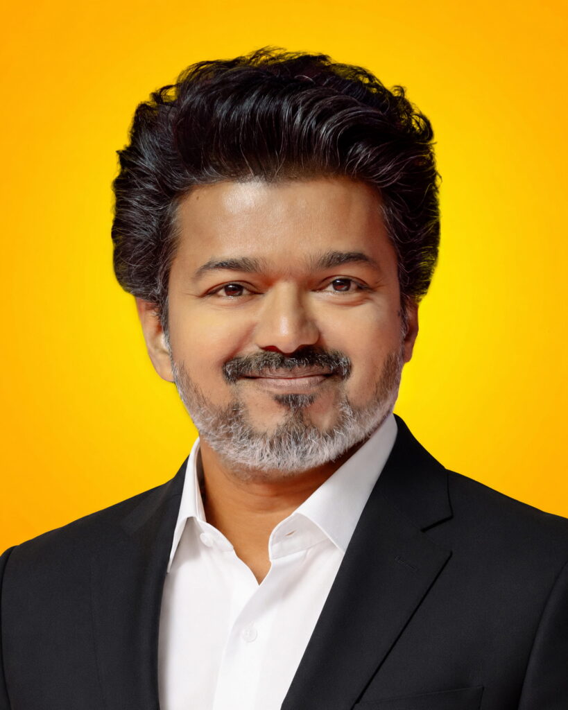 மாண்புமிகு தமிழ்நாடு முதலமைச்சர் Vijay அவர்களின் அங்கீகரிக்கப்பட்ட புகைப்படம்.